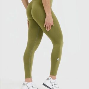 Oner Active Effortless Seamless Leggings Olive Green XS Regular Length